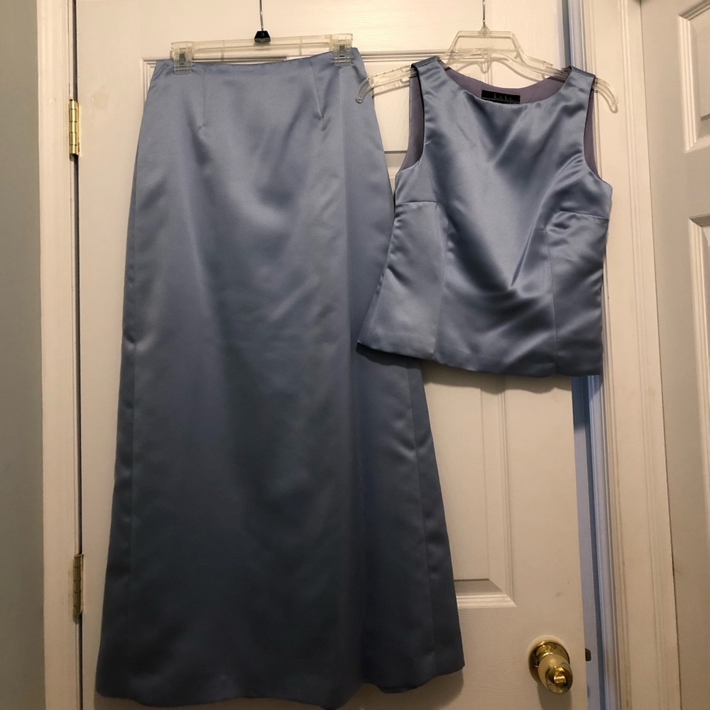 Two Piece Size 2 Nicole Miller Periwinkle Bridesmaid Dress